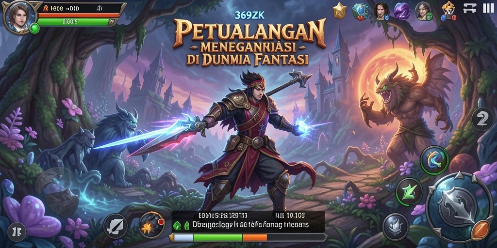 Tangkapan layar gameplay 369ZK dengan aksi petualangan yang mendebarkan.