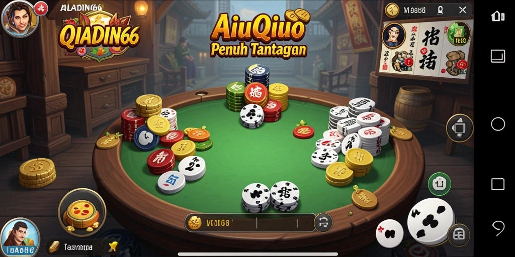 Tampilan gameplay seru ALADIN66 dengan suasana QiuQiu.