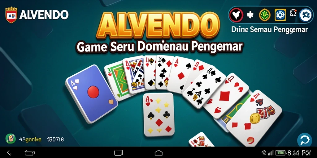 Tampilan screenshot dari gameplay seru ALVENDO game Domino.