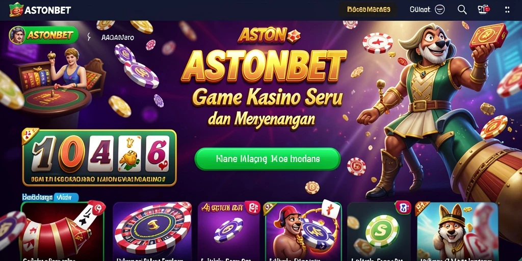Tampilan gameplay menegangkan dalam aplikasi Kasino ASTONBET.