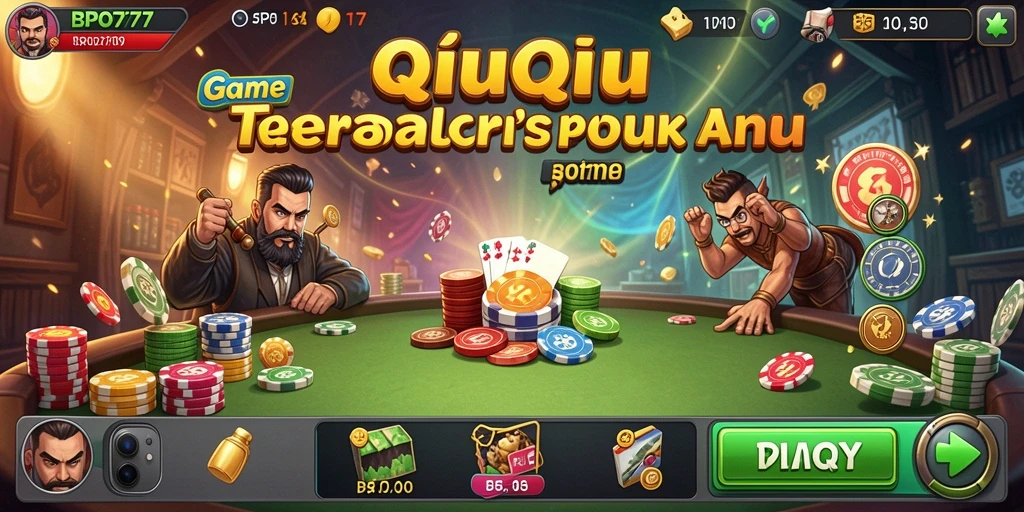 Tampilan gameplay QiuQiu yang seru dan menarik di BPO777.