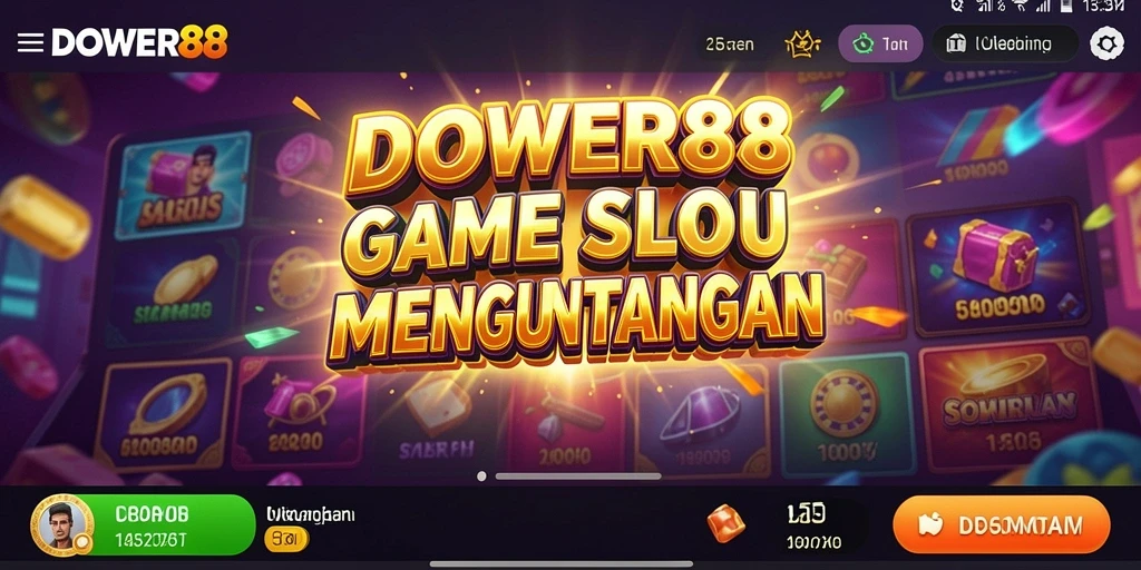 Menampilkan gameplay seru dalam DOWER88 dengan beragam tema Slot.