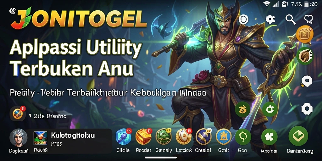 Tampilan utama JONITOGEL dengan fitur pencatatan dan pengingat.