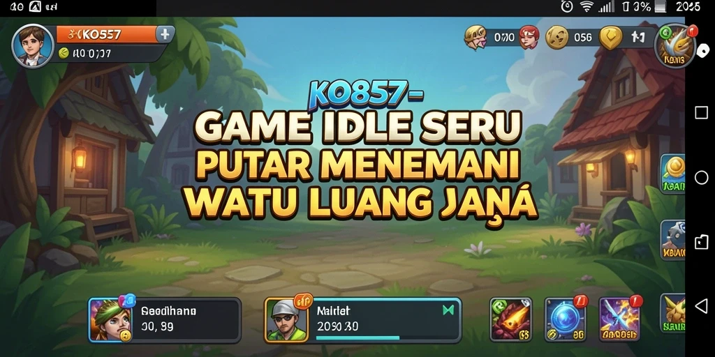 Tangkapan layar utama KO857 menampilkan gameplay Idle yang mengasyikkan.