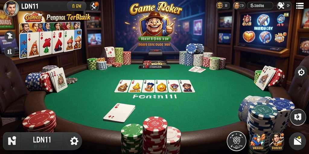 Gameplay menarik Poker di aplikasi LDN11 yang siap menghibur Anda.