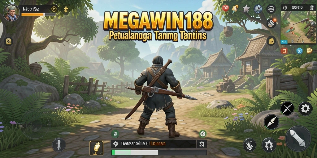 Tampilan menarik dari gameplay dunia terbuka MEGAWIN188.