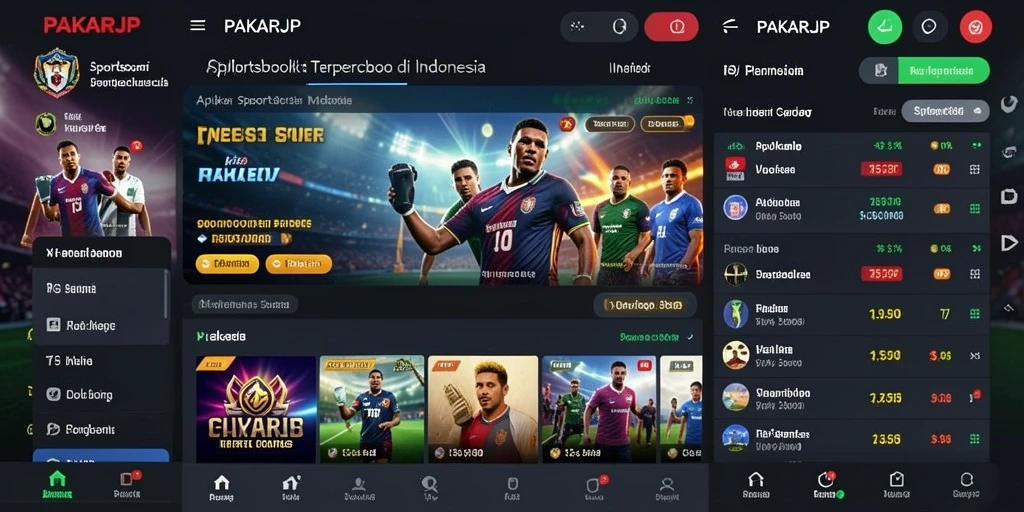Screenshot utama PAKARJP menampilkan antarmuka taruhan yang user-friendly.