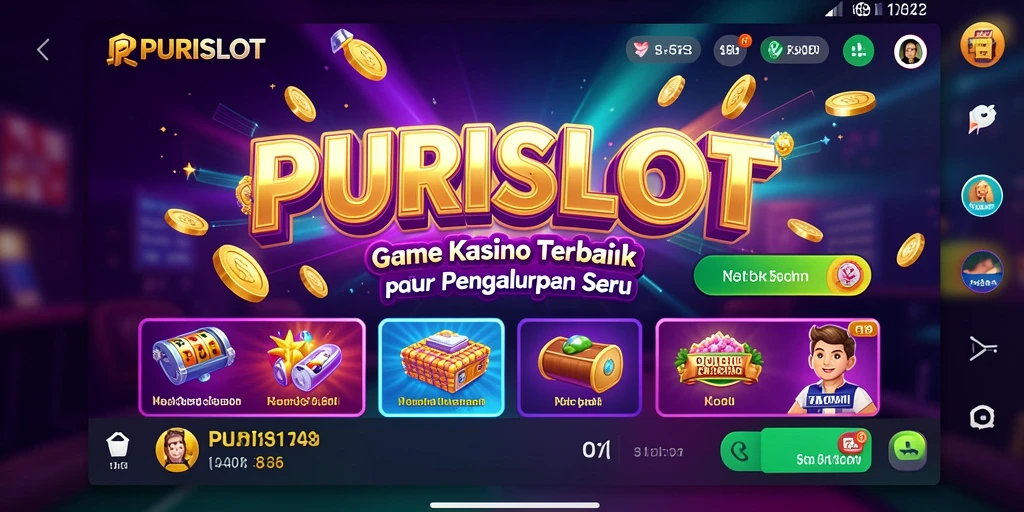 Tampilan menarik dari gameplay slot dalam PURISLOT yang menawan.
