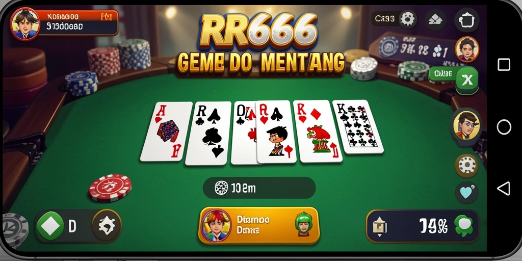 Screenshot gameplay RR666 menampilkan keasyikan permainan Domino.