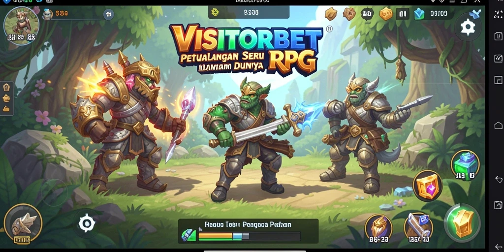 Tampilan seru gameplay RPG di VISITORBET yang penuh petualangan.